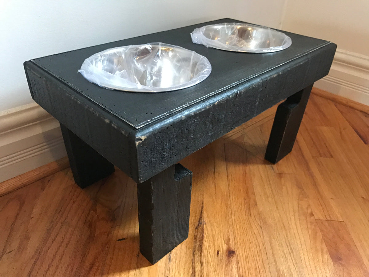 Reclaimed Pallet furniture Dog Bowl Feeding station – Rustic Pallet Products