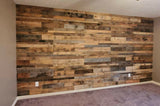 Reclaimed pallet wood accent wall 25 pieces