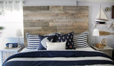 twin size bed reclaimed pallet headboard DIY